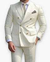 Herren Hochzeitsgast Anzug Slim Fit | Elegant & Modern – Weiß
