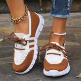 FlexyMove™ – Bequeme Damen Sneaker mit Fly-Mesh Gewebe für jeden Tag – Braun