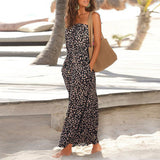 Luna - Trägerloser Jumpsuit mit weitem Bein – Como se muestra