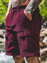 Sammy - Bequeme 3d Gewebte Shorts Mit Tasche – Burgund
