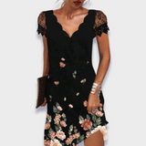 Martine | Premium Elegantes und Bequemes Kleid – Rosa und Rot