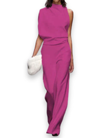 Damen Eleganter Jumpsuit | Festlich Sommer – Rosa