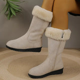Dorey™ - Warme, Hohe Stiefel für Frauen für den Alltag – Beige
