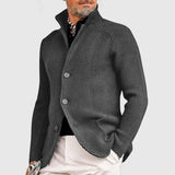 Gregor – klassische strickjacke – Grau