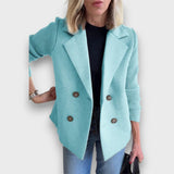 Arlisse – Blazer mit Doppelreiher – Himmelblau