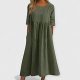 Mina | Hochwertiges elegantes Kleid – Grün