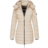 Elisa - Die beste und gemütlichste Daunenjacke mit Kapuze und Reißverschluss – Khaki