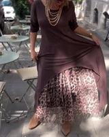 Raffaella | Premium Elegantes Kleid – Kaffee