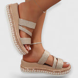 AVIANA | Orthopädische Leichtsandalen – Glitzer