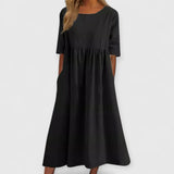 Mina | Hochwertiges elegantes Kleid – Schwarz
