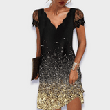 Martine | Premium Elegantes und Bequemes Kleid – Gold