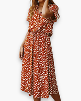 Damen Trendiges Fließendes Kleid | Sommerkleider – Orange
