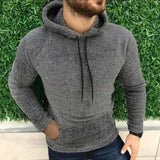 Jason  - angenehm warmer kapuzenpullover für männer – Grau
