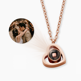 Fotohalskette Personalisieren mit eigenem Bild – Roségold