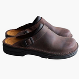 Herren klassische Clogs mit Innensohle – Dunkelbraun