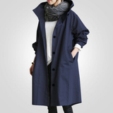 Regenjacke Damen Mit Knopfverschluss | Klassisch & Wetterfest – Blau