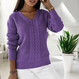 Rena | Warmer Pullover für Damen – Lila