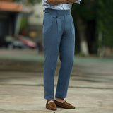 Randall - Formelle Hochbundhose – Blau