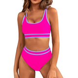 Ashley | Figurformendes Sport-Bikini-Set – Pink