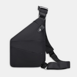Liv | Sichere Schultertasche aus Nylon – Schwarz