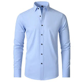 Rye – Dehnbares Langarmshirt – Hellblau