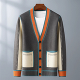 Lajos – Strickjacke Aus Wolle Mit Taschen – Grau