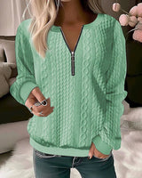 Aurora - warmer pullover mit Stil! – Grün