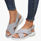 Atmungsaktive Sandalen für Damen - Bequem & Orthopädisch – Weiß CrossFit
