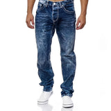 Stefan - Lockere, gerade Stretchjeans für Herren – Blau