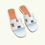 Benedikta™ Flache Sandalen für Frauen – Weiß