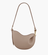 Tote Bag Damen Vegan – Große Schultertasche aus Kunstleder in Cognac – Taupe
