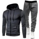 Herman - Atmungsaktives Sport-Set im Trainingsanzug-Look – Grau