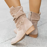 Carissa - Elegante Damenstiefel mit weichem Futter – Aprikose