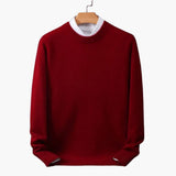 Feinstrick Pullover für Herren – Rot