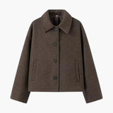 Oversize Übergangsjacke für Damen – Braun