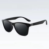 LuxFrame - Premium Sonnenbrille Mit Eckigem Rahmen – Schwarz