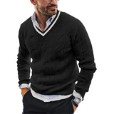 Eleganter Pullover für Herren – Schwarz
