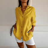 Shanelle - Stilvolle Sommerbluse für Damen – Gelb