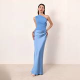 Keena - Elegantes Maxikleid – Blau
