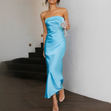 Leonie - Schickes Sommerkleid für Frauen – Blau