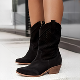 Niña - Schicke und luftige Damenstiefel – Schwarz