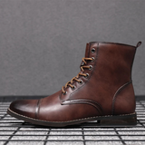 Shabtai - Eleganter Lederstiefel – Dunkelbraun