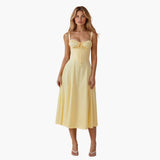 Cassandra | Tailored Dress – Hellgelb