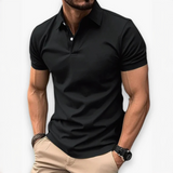 Renan - Stilvolles Sommer-Polo für Männer – Schwarz