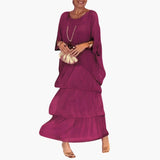 Gisela | Elegantes langes Kleid – Rosa