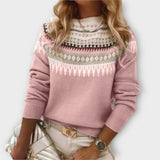 Mila | Eleganter Strickpullover für jede Gelegenheit – Rosa