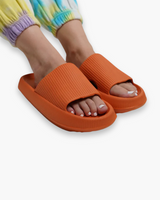 Damen Bequeme Hausschuhe | Atmungsaktiv und Rutschfest – Orange