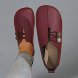 Lindora – Zeitlose Slip-On Sandalen – Rot