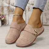 Mira - Orthopädische Damen-Clogs mit Lochmuster und Komfortsohle – Beige
