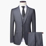Formeller 3-teiliger Anzug für Herren - Klassischer Stil – Grau